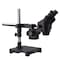 Amscope 3.5X-45X Black Stereo Zoom Microscope With Single-Arm Boom Stand With 80-LED Ring Light SM-3BX-80MB-B - alternate 2